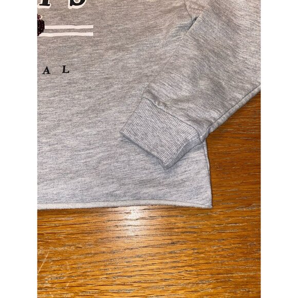 Le Marais Paris Original 1996 Gray Sequin Heart Sweatshirt - Picture 3 of 4